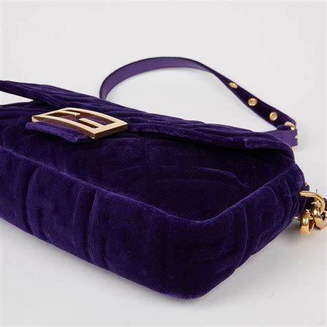 velvet fendi bag|fendi large baguette.